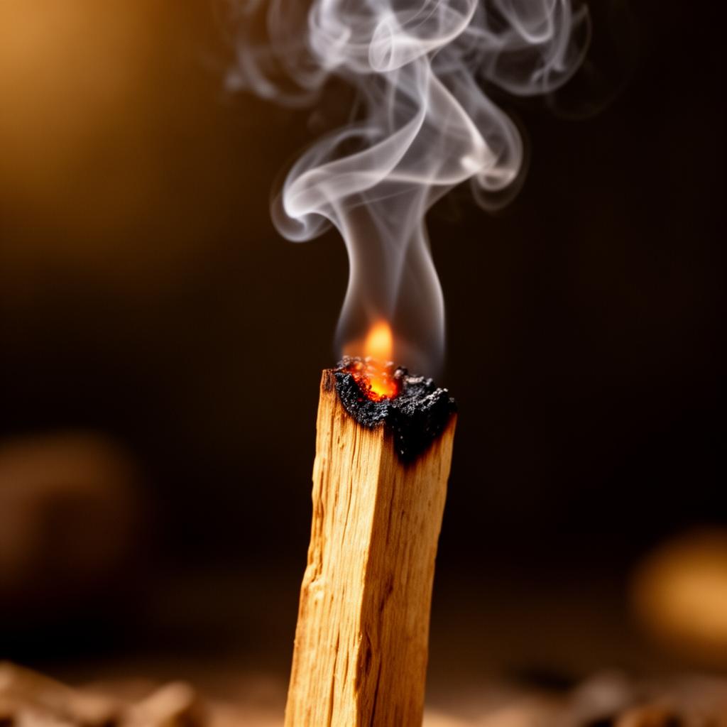 Tänd Palo Santo-pinne med rök